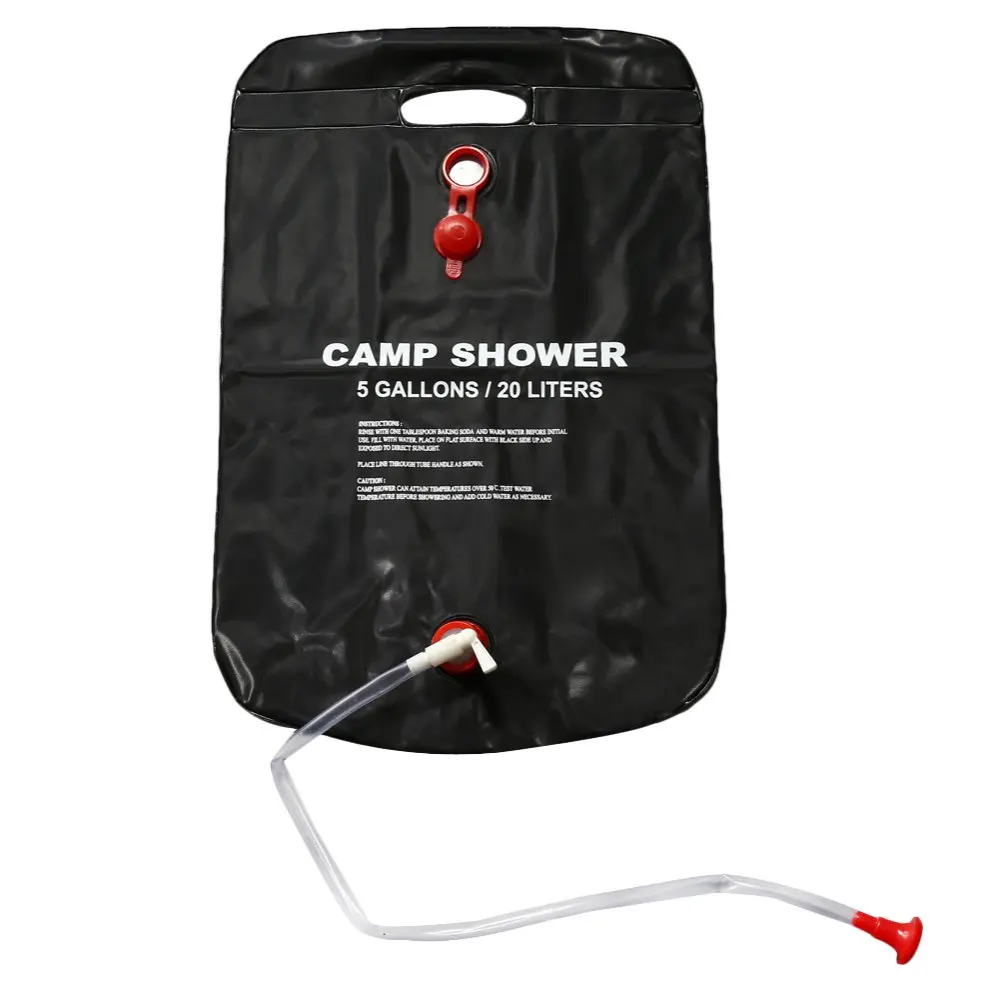 

20L Foldable Outdoor Camping Solar Energy Heated Camp Shower Bag Travel Hiking Climbing BBQ Picnic Water Storage PVC Water Bag