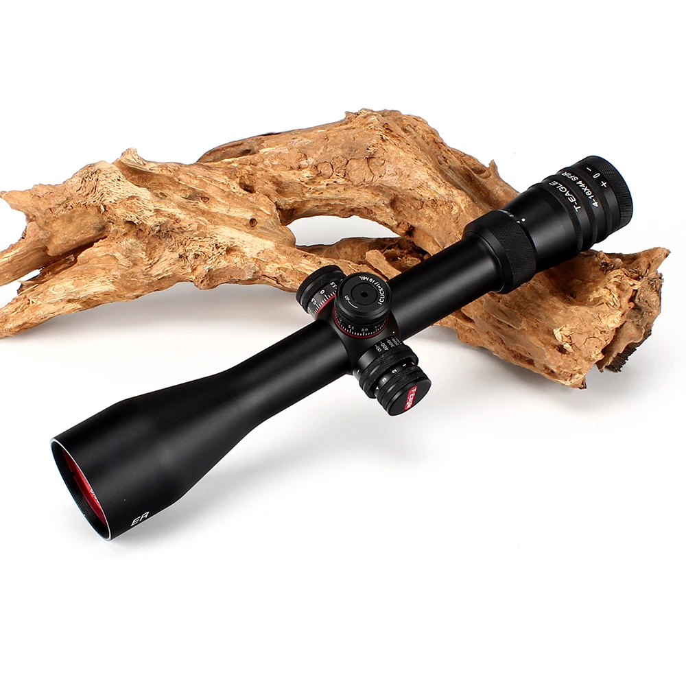 T-Eagle ER 4-16X44 SFIR Hunting Riflescope Side Parallax Glass Etched Reticle Turrets Lock Reset Built-in Bubb Level Rifle Scope (6)