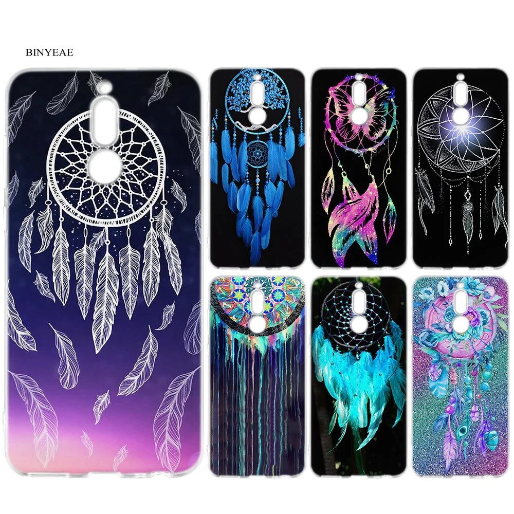 

Silicone Phone Case for Huawei Mate 10 20 P10 P20 P30 Honor 9 10 Lite Pro P Smart 2019 Dream Catcher Print Cover Fundas Capa