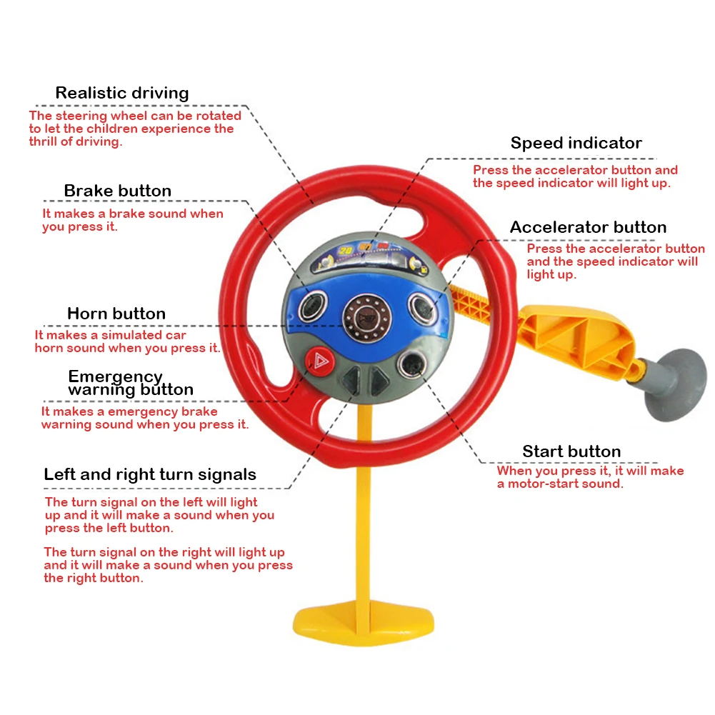 Детское электронное заднее сиденье водителя, автомобильное сиденье, рулевое колесо, образовательная игрушка-игра, Классическая Игрушка, детская игрушка, Многофункциональная игрушка