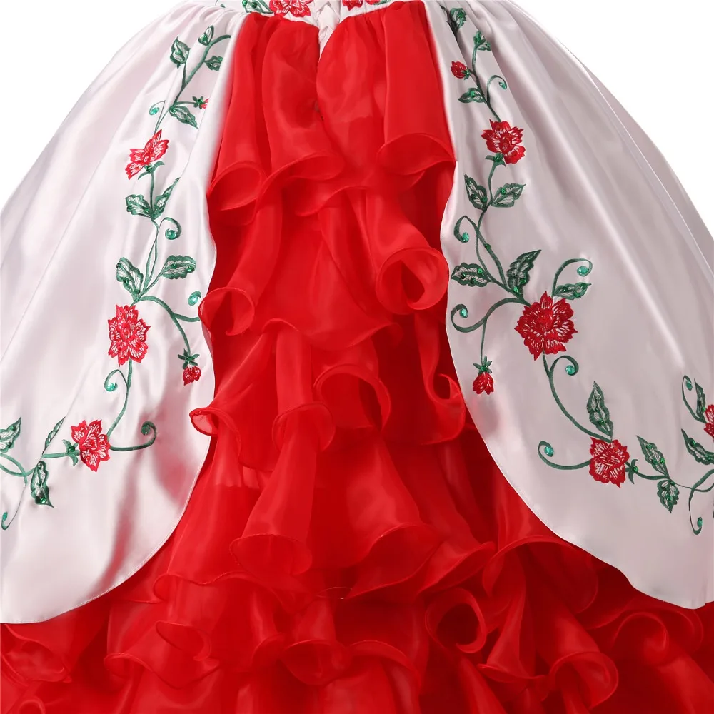 Очаровательное бальное платье jaevini платья Quinceanera милое вышитое бисером из