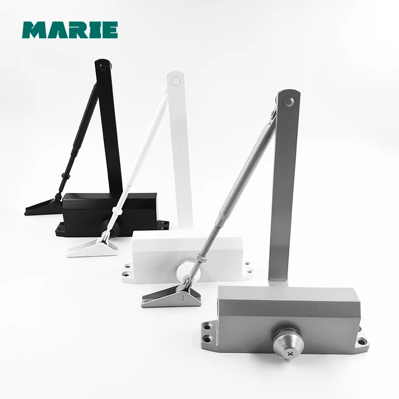 Silver Color 1303D Aluminum Alloy Door Closer 40kg-65kg Automatic Hydraulic Door Closer