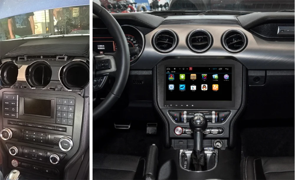 Sale Car radio Android multimedia player For Ford Mustang 2015~2018 Car touch screen GPS Navigation Support Carplay Bluetooth 0