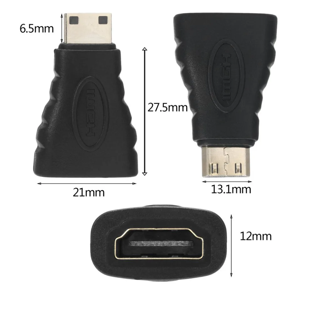 Mini HDMI to HDMI Adapter Female to Male Converter for HDMI HD 1080P Cable Adapter Device for HDTV Gold-Plated Connector HD