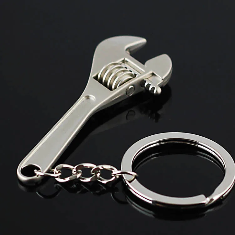 1pc Adjustable wrench Tools Key Chain Wholesale Price Key Chain Keyring