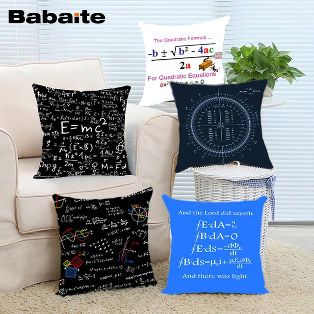 Us 5 99 25 Off Babaite Science Math Formula Crop Circle Chic Throw Pillow Cover Soft Chair Mathematical Formula Sin Cos Kids Gift In Pillow Case