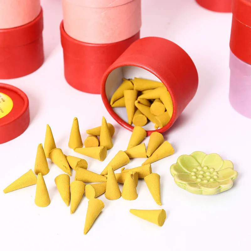 

Home Use Indian Pagoda Aromatherapy Anshen Help Sleep Incense Bedroom Toilet Sandalwood 30PCS Various fragrances