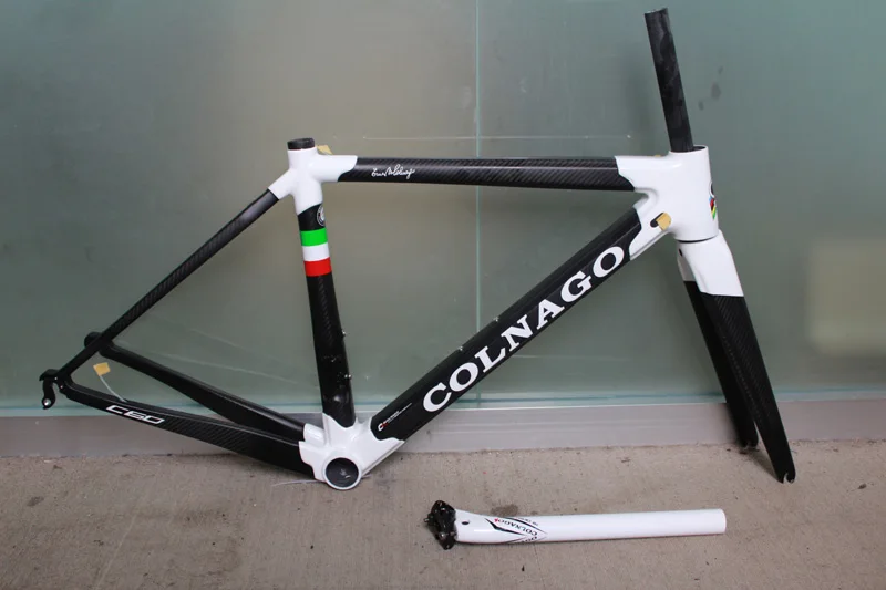 12 цветов на выбор Colnago C60 рама для дорожного велосипеда из красного углеродного волокна Рама для велосипеда+ подседельный штырь+ вилка+ зажим+ гарнитура