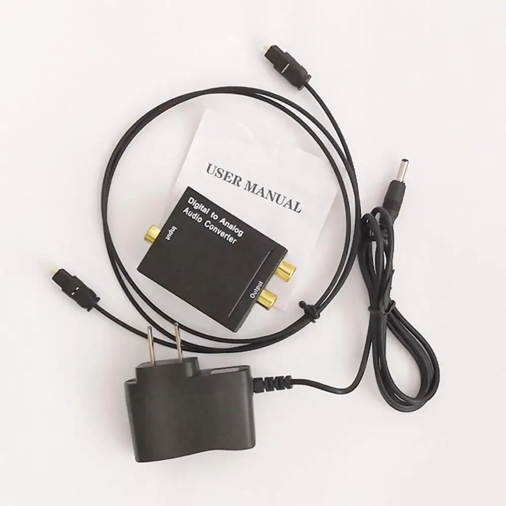 

Digital Optical Coaxial Signal to Analog Audio Converter Adapter RCA Digital To Analog Audio Converter