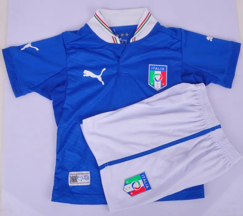 Italy 2011 2013 home football shirt & shorts set,children/youth/kids