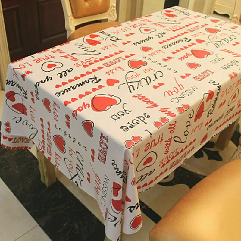 Large Plastic Printed Tablecloth New Rectangle Table Covers Cloth Cover For Home Party Banquet Desk Wipe Decor | Дом и сад
