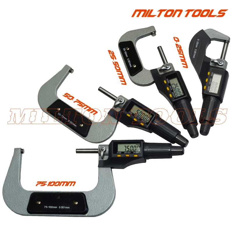 Color : 75 100mm 0.001 Easy to use Outside Micrometer 0-25mm 25-50mm 50-75mm 75-100mm 0.001 mm Digital Micrometer Gauge Meter Micrometer Measuring Tools High precision Color : 75 100mm 0.001 Easy to use Outside Micrometer 0-25mm 25-50mm 50-75mm 75-100mm 0.001 mm Digital Micrometer Gauge Meter Micrometer Measuring Tools High precision