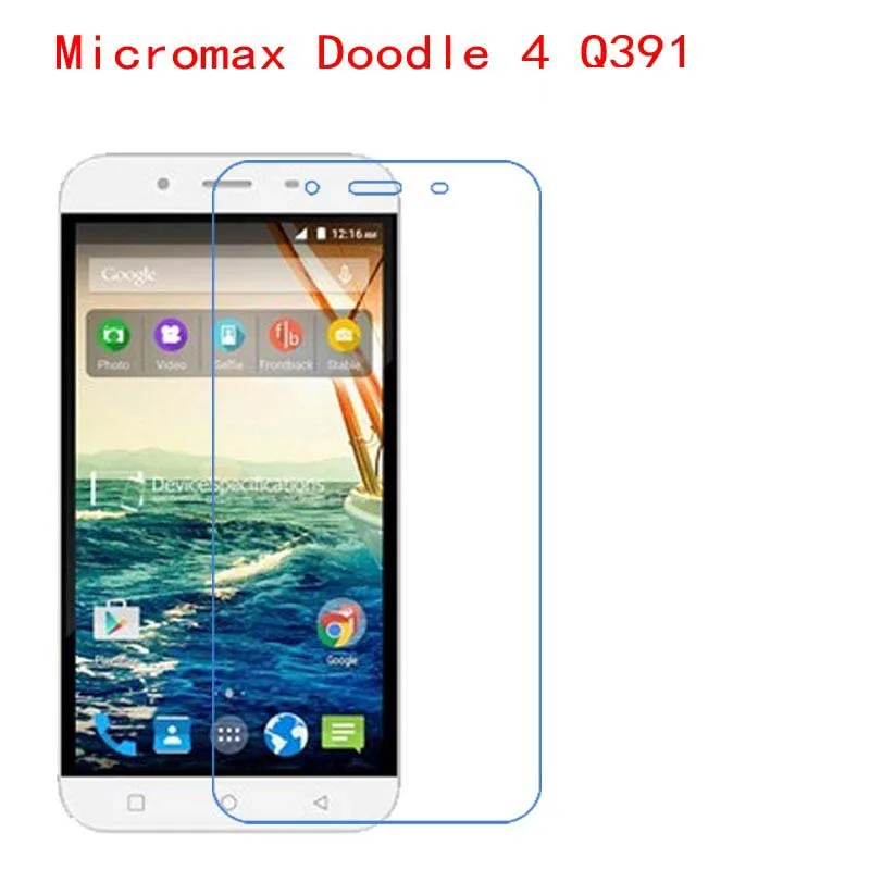 

(3-Pack) For Micromax Doodle 4 Q391 Resist the impact fall scratch, nano 9H explosion-proof screen protective film
