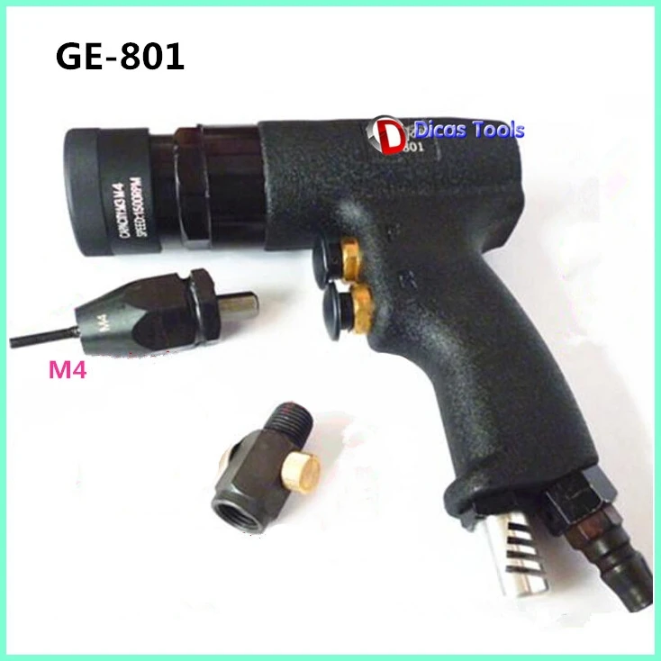 

high quality GE-801 pneumatic rivet nut gun pull nut self locking pneumatic pulling cap gun pneumatic tools M4