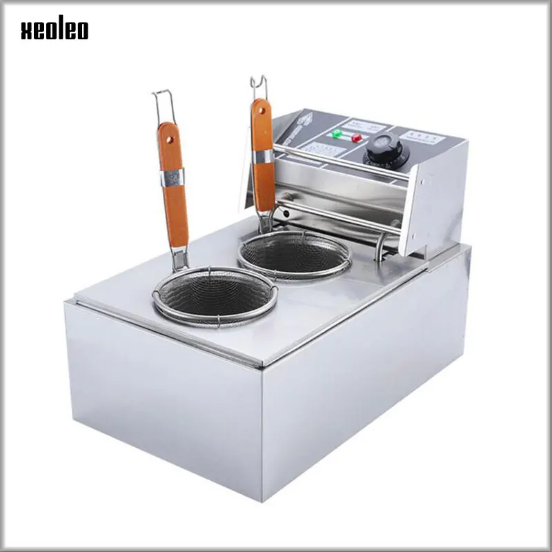 XEOLEO Double Baskets Pasta cooker 2500W Noodle Cooker