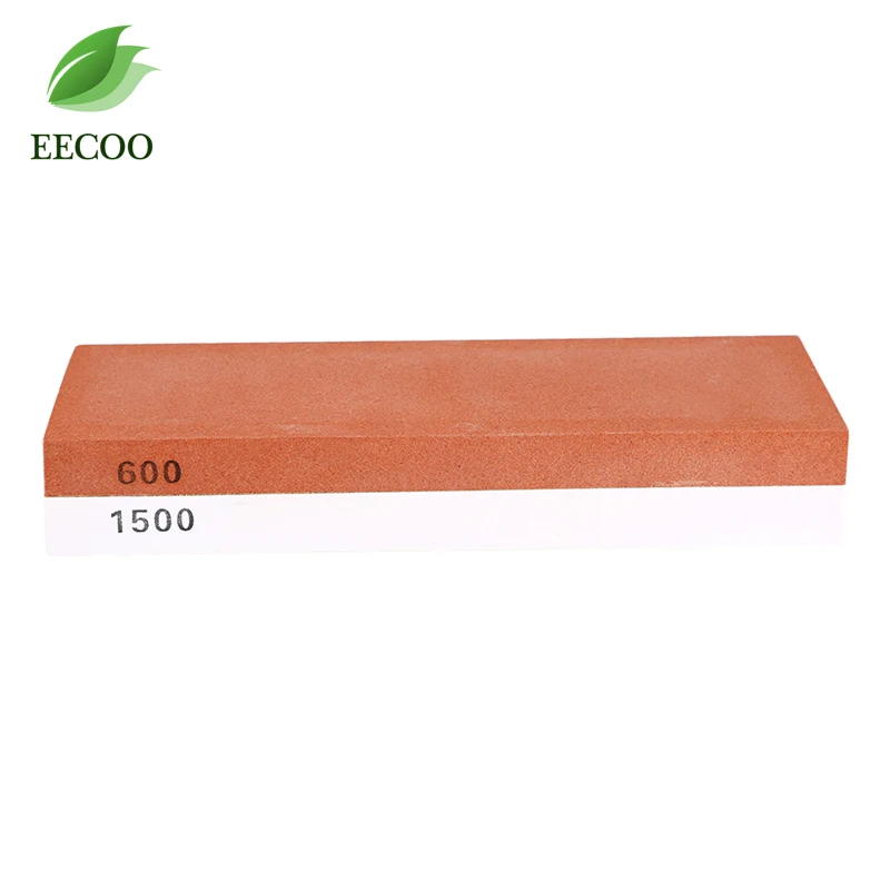 EECOO Kitchen Knife Sharpener Water Honing Stone Sharpening System Stone White And Red Corundum Whetstone Kitchen