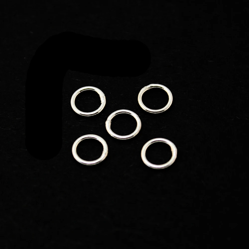 

High Quality 6pcs/lot Genuine 925 Sterling Silver Round Jump Rings Split Rings Jewelry Findings 0.5*5mm for DIY Fashion Chains