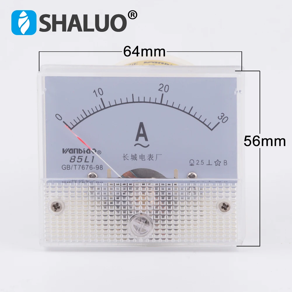 uxcell AC 0-30A Analog Panel Ammeter Gauge Ampere Current Meter 85L1