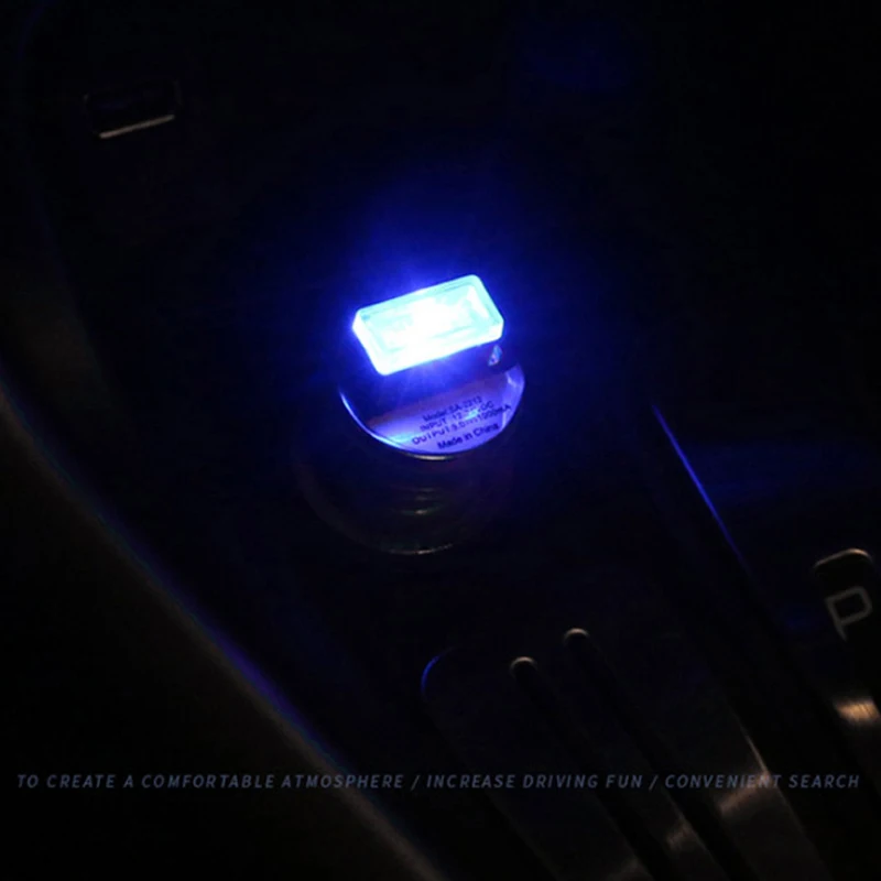 1 шт. автомобильный Стайлинг USB атмосферный светодиодный светильник
