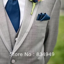 Ясень серые свадебные костюмы для мужчин 3 шт костюм на заказ жениха, строгий серый свадебный смокинг Свадебный костюм Terno Para Noivo