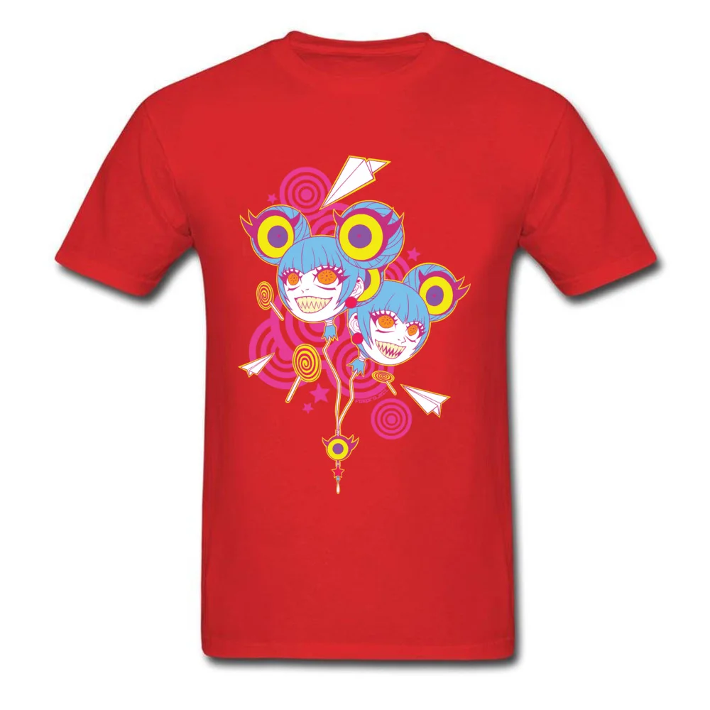 100% Cotton Men's Short Sleeve Kawaii Karnival T Shirts Europe Tees 2018 Discount Design Crewneck Tops T Shirt Kawaii Karnival red