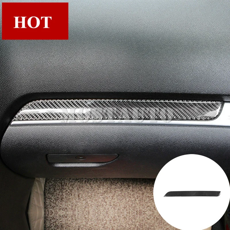 

For Ford Explorer Carbon Fiber Dashboard Glove Box Moulding Trim Cover 2016-2018 1pcs