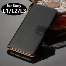 Funda de cuero Premium para Sony L2 Xperia L3, carcasa con tapa, billetera de lujo para Sony Xperia L1 L2 L3
