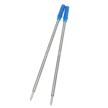 10 шт./партия шариковая ручка с перекрестными чернилами среднего синего цвета, канцелярские принадлежности для школьников, офиса