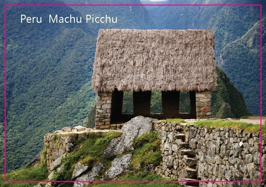 Memorabilia магниты Перу исторический святилище Machu Picchu путешествия прямоугольный металлический магнит на