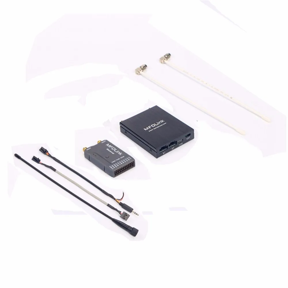 

50KM Long Range MFDLink Rlink 433Mhz 16CH 1W FPV UHF System Transmitter w/8 Channel Receiver TX+RX Set