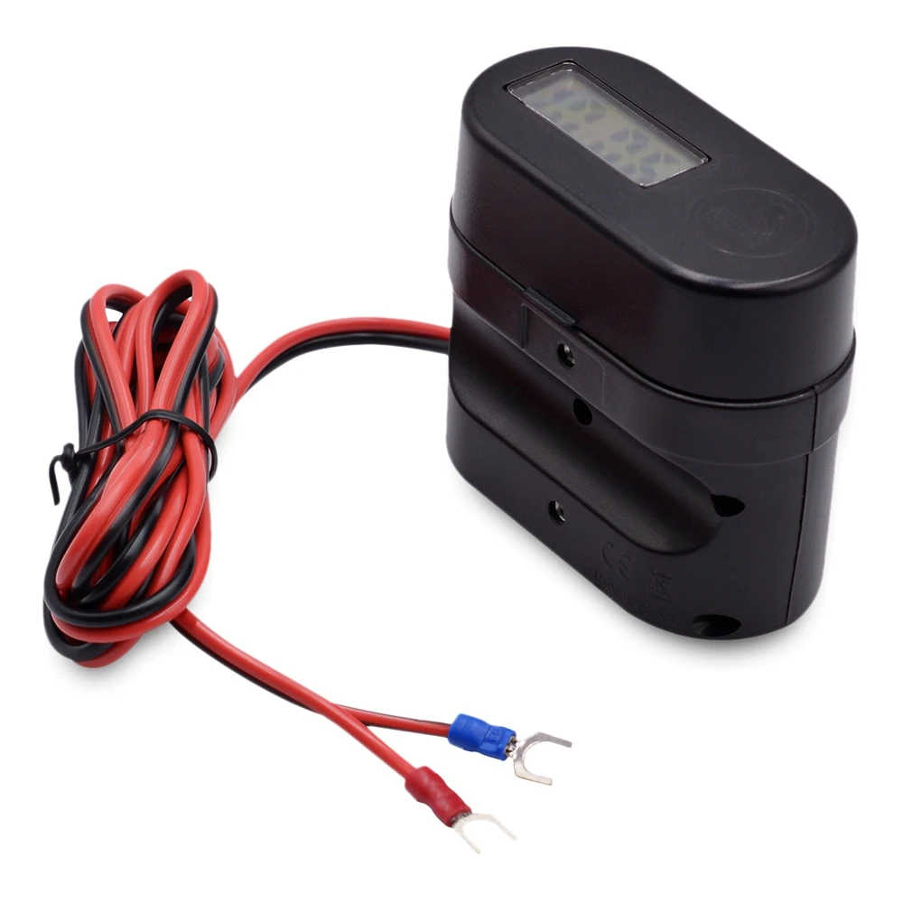 VicTsing Motorcycle Cigarette Lighter Voltmeter Time Display Waterproof 12V Dual USB Charger Motorcycle Cigarette Lighter        (5)