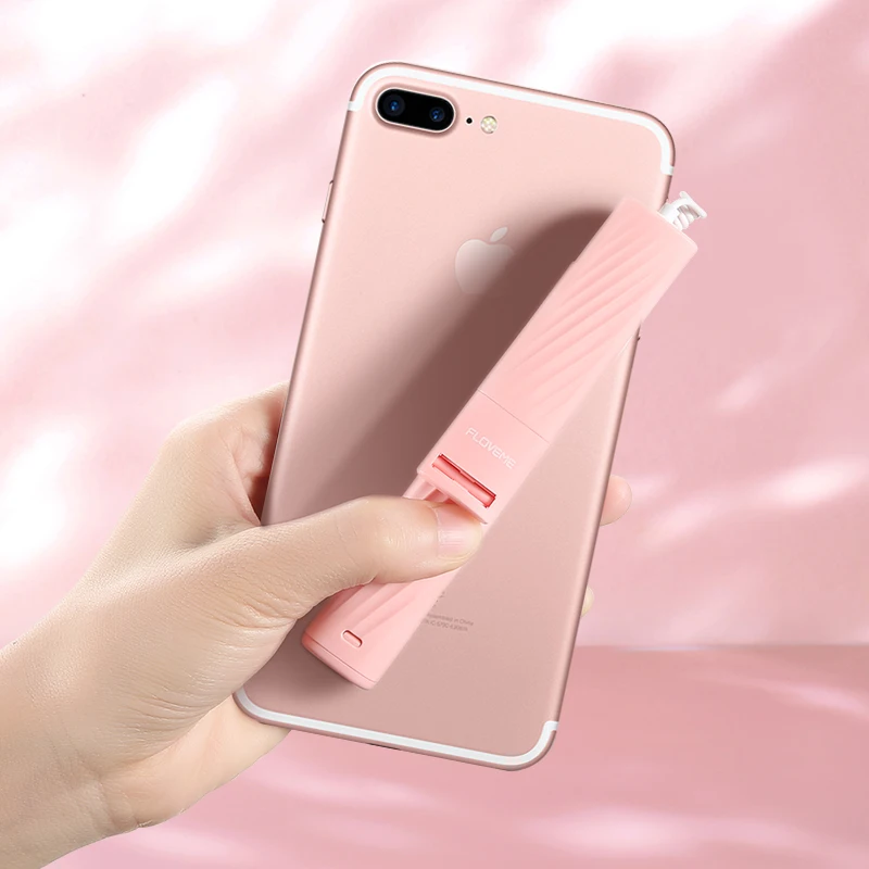 FLOVEME модная селфи-палка для iPhone 7 8 Plus XR X XS MAX монопод селфи палки интерфейс освещения Мини селфи палки M4P