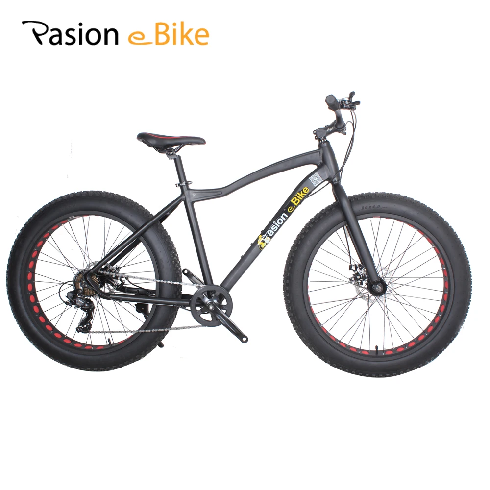 Pasion E Bike 7 Speed Fat Bike Frame Aluminum 26*4.0 Fat Tire Mountain Bike MTB Men Women Student Bicycle Cycling Bicicleta