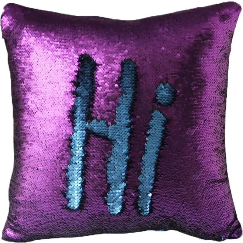 

Decorative Sequin Pillowcase for Home Hotel Fashion Two Way Reversible Double Sided Sequin Pillow Case