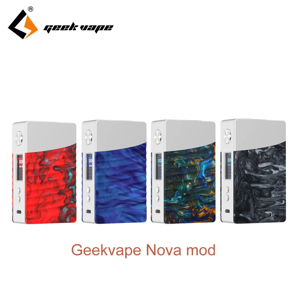 Новые оригинальные Geekvape Nova box mod 200 Вт электронная сигарета создано Двойной 18650 | Отзывы и видеообзор