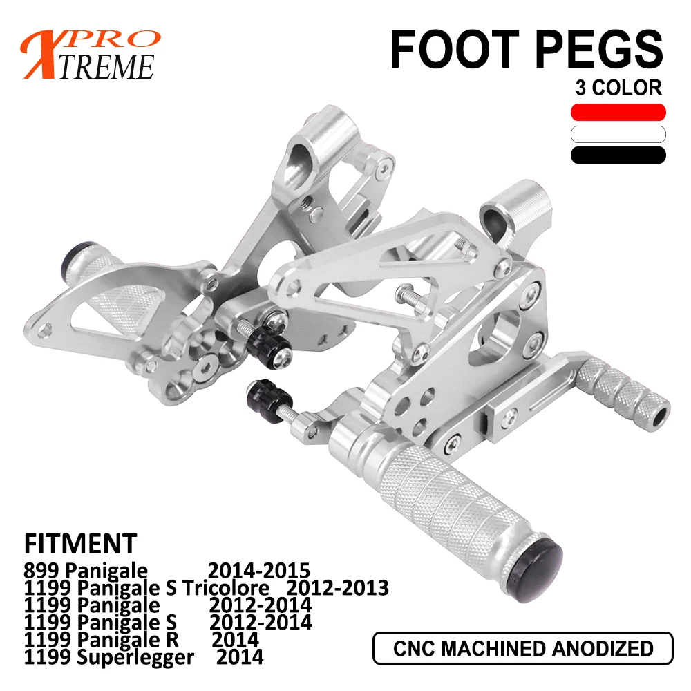 Hot Adjustable CNC Black Rearset Foot Peg For Ducati Panigale 1199 S/R 2012-2013 Hot Adjustable CNC Black Rearset Foot Peg For Ducati Panigale 1199 S/R 2012-2013