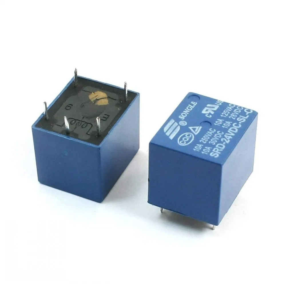 SRD 24VDC SL C 24VDC 10A 250 VAC Power relay PCB Type T73 24V 5 feet