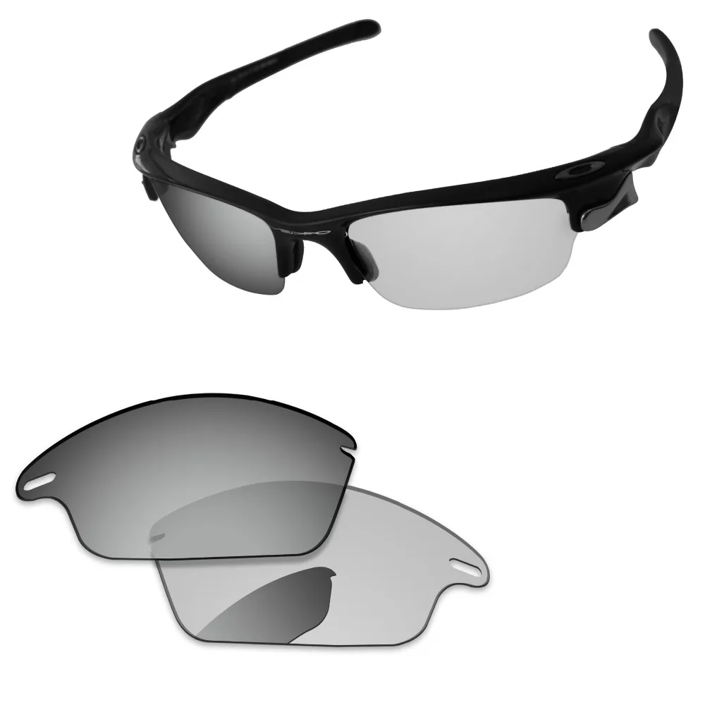 Transition Photochromic Polarized Replacement Lenses For Fast Jacket Sunglasses Frame 100 Uva