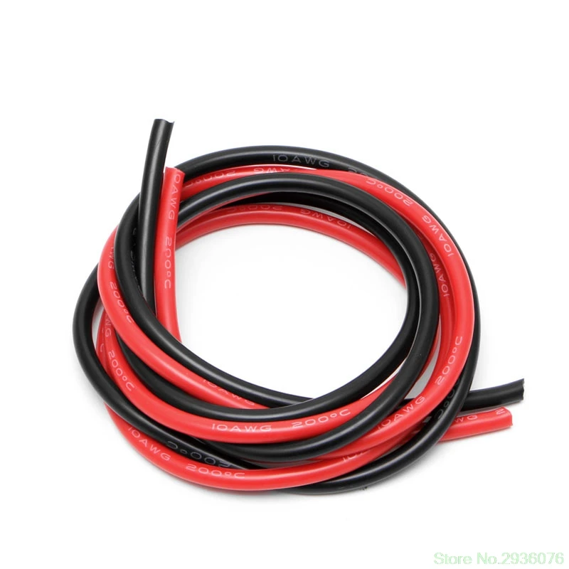 24AWG Калибр силиконовый гибкий провод многожильный V# медные кабели 5 м для RC черный красный Прямая поставка поддержка