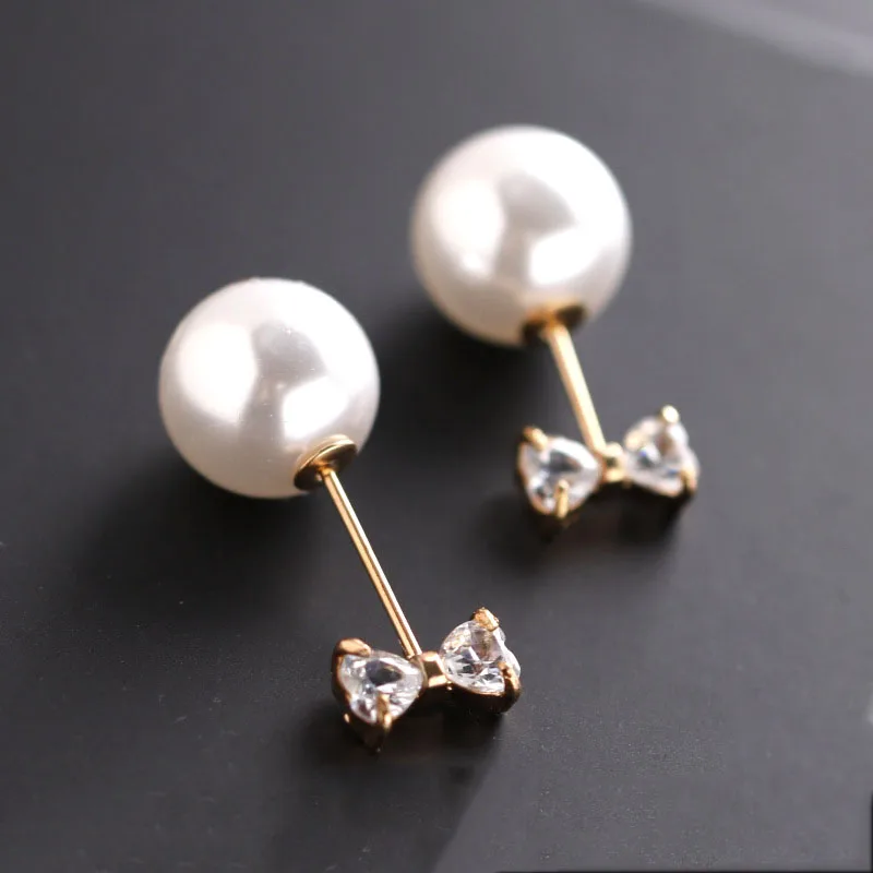 

Simple Bowknot Zircon Pearl Brooch Brooches Cardigan Clip Scarf Buckle Pins Fixed Bib Non-slip Pin for Women Clothes Accessories