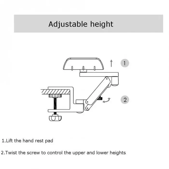 Компьютерный кронштейн для мыши, подставка для запястья рук, настольная стойка с подлокотником