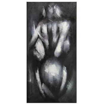 

Handmade Hand painted Modern Abstract Wall Decor Acrylic Oil Painting Sexy Nude Women Backside Artwork Canvas Painting artwork