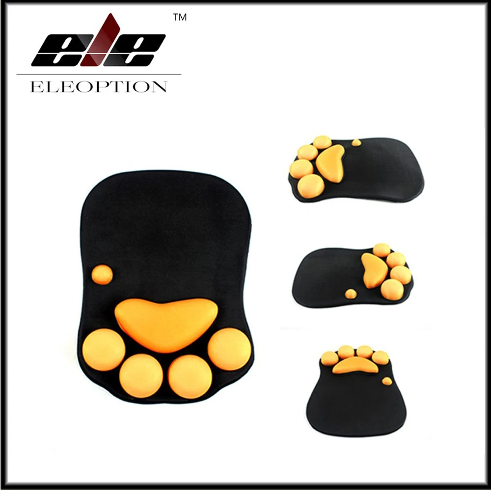 3D Paw Мышь Pad лапа милый кот Дизайн мягкий силиконовый запястий Комфорт пены памяти подушки Мышь площадку для детей