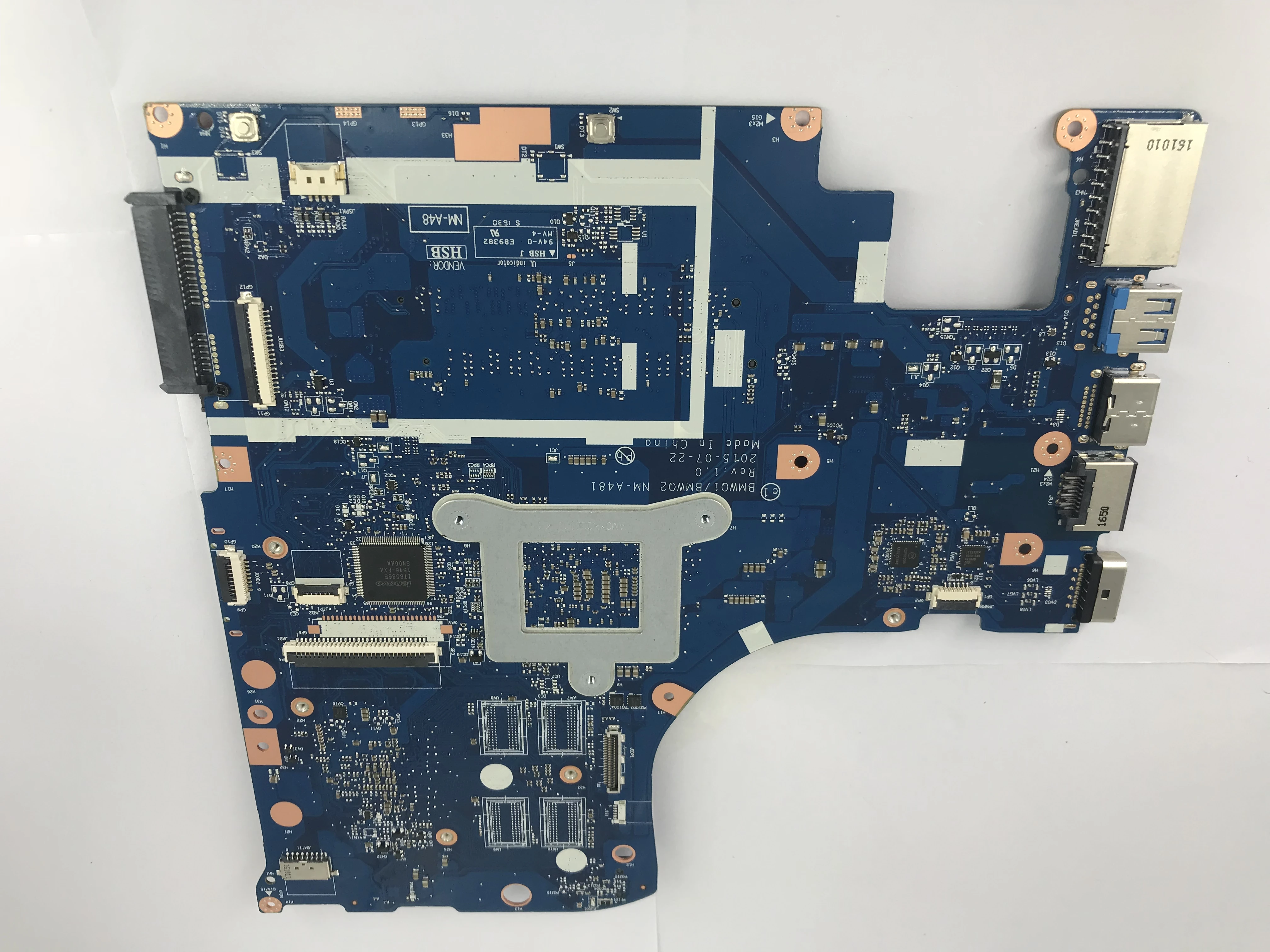 Very best  BMWQ1/BMWQ2 NM-A481 Laptop motherboard for Lenovo Ideapad 300-15ISK Test original mainboard I7-6500