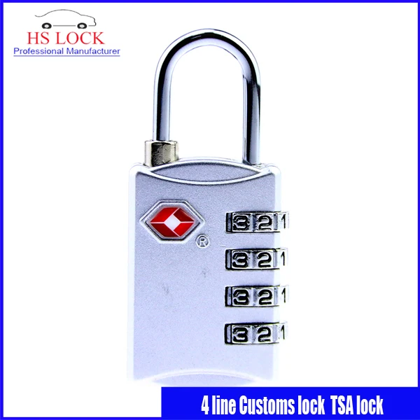 Customs padlock TSA309 civil Password lock 4 line Luggage locks Anti theft lock professional