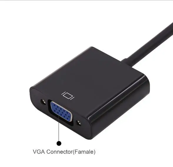 DP to VGA адаптер DisplayPort to VGA конвертер DP кабели адаптер папа-мама 1080P для HDTV монитора MacBook проектора ПК