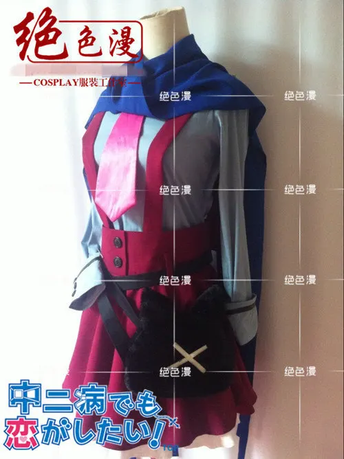 Аниме Chuunibyou Demo Koi ga Shitai! Платье на бретельках для косплея Shichimiya костюм 2 шт.|cosplay