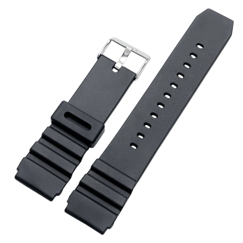 

18mm 20mm 22mm Black Rubber Silicone Stainless Steel Pin Buckle Men Women Casual Repalcement Wrist Watch Strap Band Wholesale