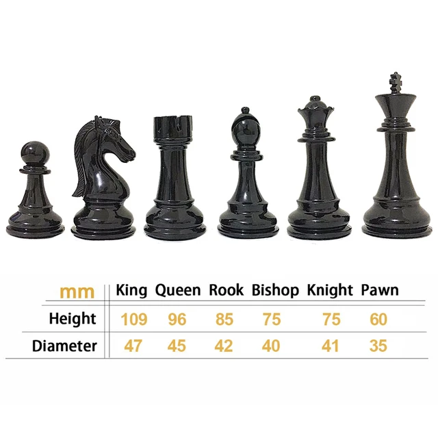 6 inch King of Chess Wood Chess Pieces (with 2 extra Queens) – Fancy Chess