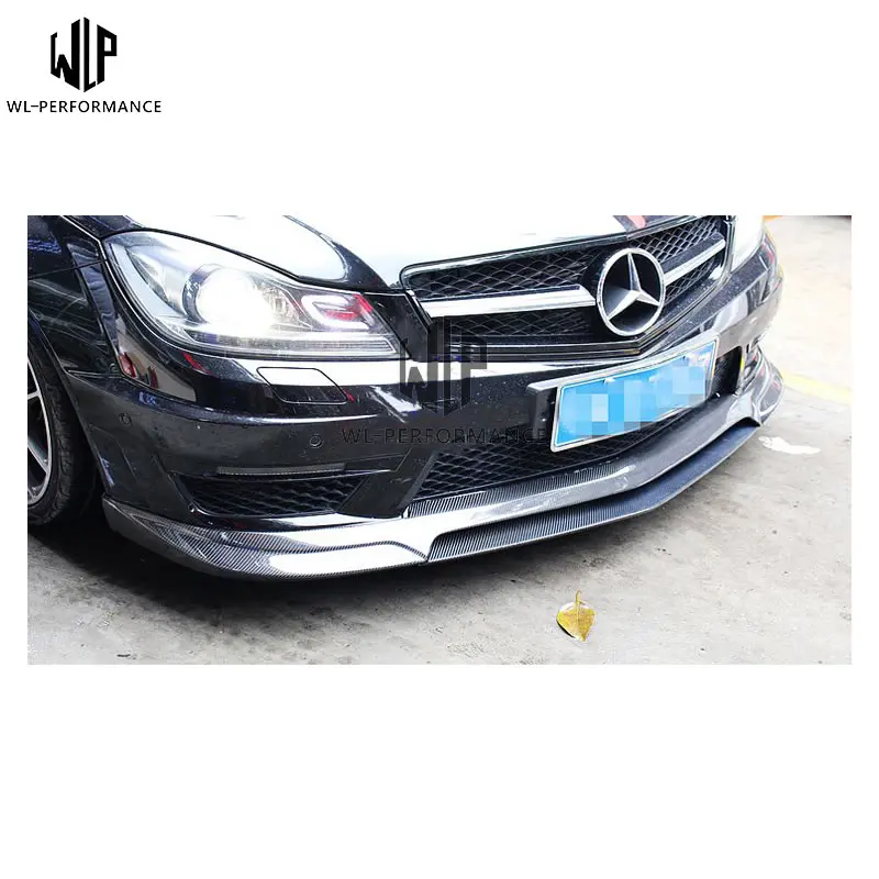 C Class углеродного fiper большой спереди Bumber спойлер диффузор автомобильный передний